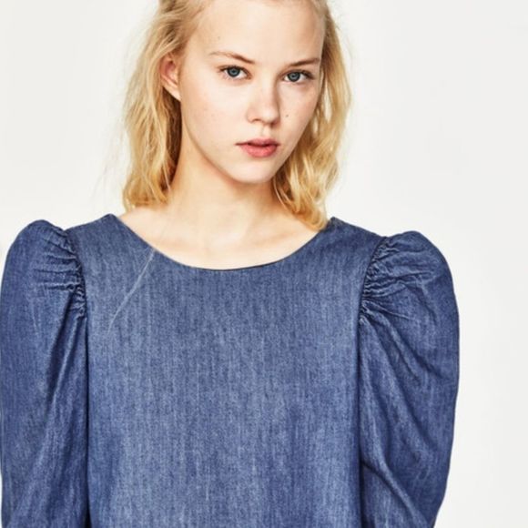 Zara Dresses Zara Denim Dress Poshmark